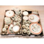 A large quantity of Danish tea, coffee and dinner wares.