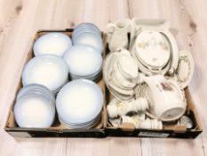 A quantity of Bing & Grondahl porcelain dinner plates, further continental tea and dinner wares.