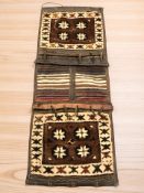 An Afghan saddle bag, length 123 cm.