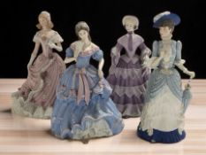 Four Wedgwood limited edition figures : 'The Coronation Ball' No.