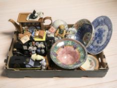 A group of Ringtons tea pots, Maling lustre bowls, etc.