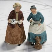 Two Royal Doulton figures : 'The Favourite' HN2249 and 'Teatime' HN2255.