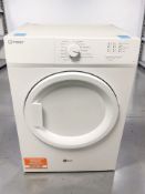 An Indesit 8kg dryer.