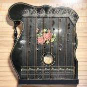 A German zither, length 55 cm.