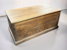 A 20th century camphor wood blanket box, width 93 cm.