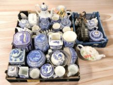 A collection of Ringtons ceramics including cathedral caddies, ginger jars, chintz tea china, etc.