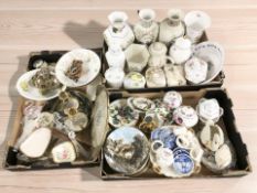 Assorted 20th century ceramics, porcelain vases, collector's plates, cabinet china,