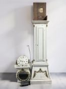 A continental painted longcase clock.