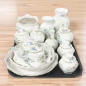 A collection of Aynsley Wild Tudor cabinet porcelain.