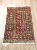 A Turkoman rug, Afghanistan, 113 cm x 77 cm.