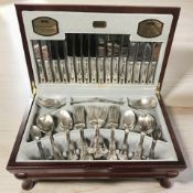 A canteen of Viners Guild Silver Collection King's Pattern EPNS cutlery (58 piece service for eight