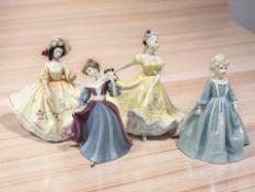 Three Royal Doulton Ladies : 'Ninette' HN2379, 'Sunday Best' HN2206,