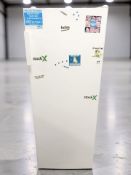 A Beko upright fridge.
