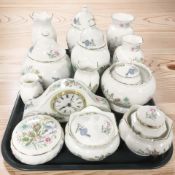 A collection of Aynsley Wild Tudor cabinet porcelain.