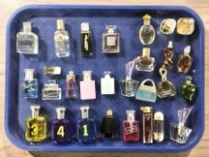 A group of perfumes and fragrances including Christian Dior, Channel, Calvin Klein, etc.