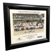 A photographic print titled 'A special tribute to Sir Garfield Sobers', signed, 37 cm x 30 cm.