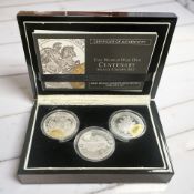 The London Mint Office : A UK 2014 Three Crown Set - The World War One Centenary Silver Crown Set,