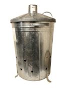 An aluminium garden burner, height 77 cm.