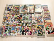 Marvel Comics including Dazzler, Marvel Team Up, The Invincible Iron Man, The Avengers,