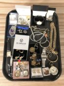 Assorted jewellery including dress rings, earrings, assorted watches including Sekonda and Limit,