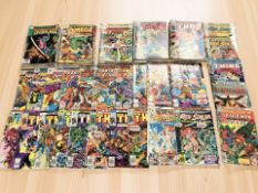 Marvel Comics including Marvel Team Up, Red Sonja, The Mighty Thor, Fantastic Four, Alpha Flight,
