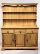 A modern pine dresser,
