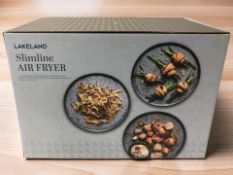 A Lakeland Slimline air fryer.