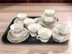 Twenty one pieces of Paragon Country Lane tea china