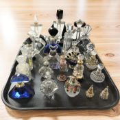 A collection of decorative scent bottles.