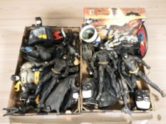 A collection of Bat Man figures and collectibles (two boxes)