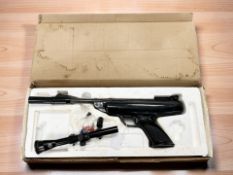 A BSA Scorpion break-barrel air pistol, numbered 859124, .