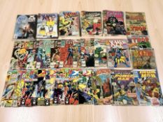 Marvel Comics including The Uncanny X-Men, Iron Man, The Living Vampire, X-Factor, Fantastic Four,