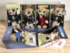 A group of Compare the Meerkat toys.