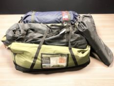 A Vango Monti Verde Signature 700 tent, floor covering and tent poles, in three carry bags.