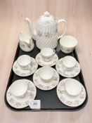 A fifteen piece Minton Spring Bouquet tea set.