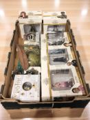 A group of Funko Harry Pottery figures and other similar collectables