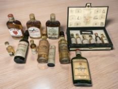 Various bottles of alcohol including Glenturret scotch whisky, Glenmorangie, Old Orkney,