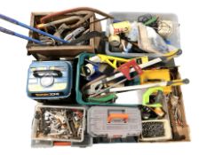 Assorted hand tools and hardware, a Workzone generator, etc.