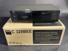 An NAD stereo integrated amplifier C 320BEE, in original box,