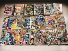 Marvel Comics including The Mighty Thor, Rom, X-Factor, The Amazing Spider-Man, Spider-Man 2099,