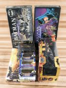 Two Parker Brothers Bat Man board games, Corgi Bat Man die cast cars, Mattel Batmobile,
