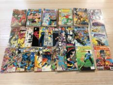 DC Comics including Aquaman, Armageddon 2001, Green Lantern, Legion of Superheroes, War of the Gods.