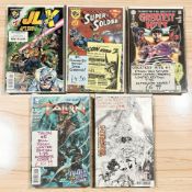 A group of assorted comics from DC, Marvel, Vertigo and Amalgam including JLX,
