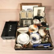 Assorted ceramics including Royal Albert First Love soup plates, Maling gondola shaped dish,