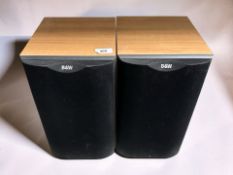 A pair of Bowers & Wilkins DM601 S2 speakers, height 36 cm.