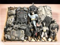 A collection of Bat Man figures and vehicles (two boxes)