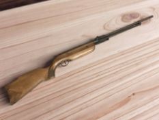 A Relum Tornado break action air rifle, numbered 72247, .22 caliber.