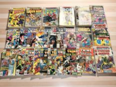 Marvel Comics including Marvel Team Up, Omega The Unknown, Captain America, Daredevil,