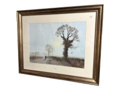 After Gerald Coulson : A frosty morning, colour print, 54 cm x 74 cm.