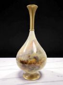 A Royal Worcester Blush Ivory Vase,